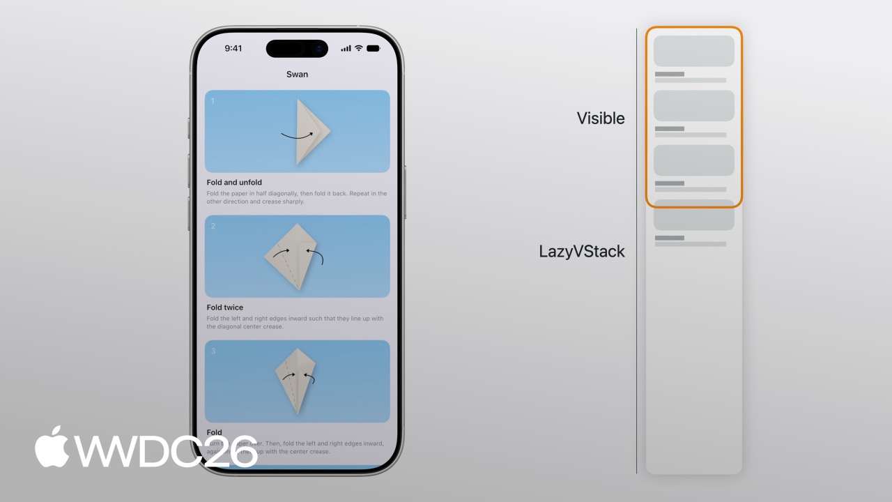 SwiftUI の lazy stacks とスクロールを深掘りする
